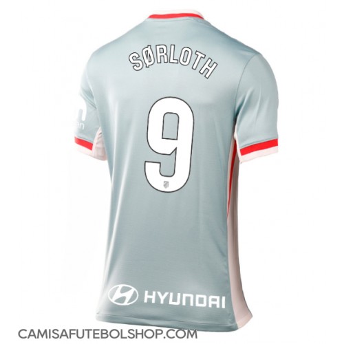 Camisa de time de futebol Atletico Madrid Alexander Sorloth #9 Replicas 2º Equipamento Feminina 2024-25 Manga Curta